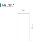 Kit Puerta con Marco Prakti Duna 70x215cm con Acabado Melaminado para Interiores y de Apertura Izquierda - Puertas | Bylmo
