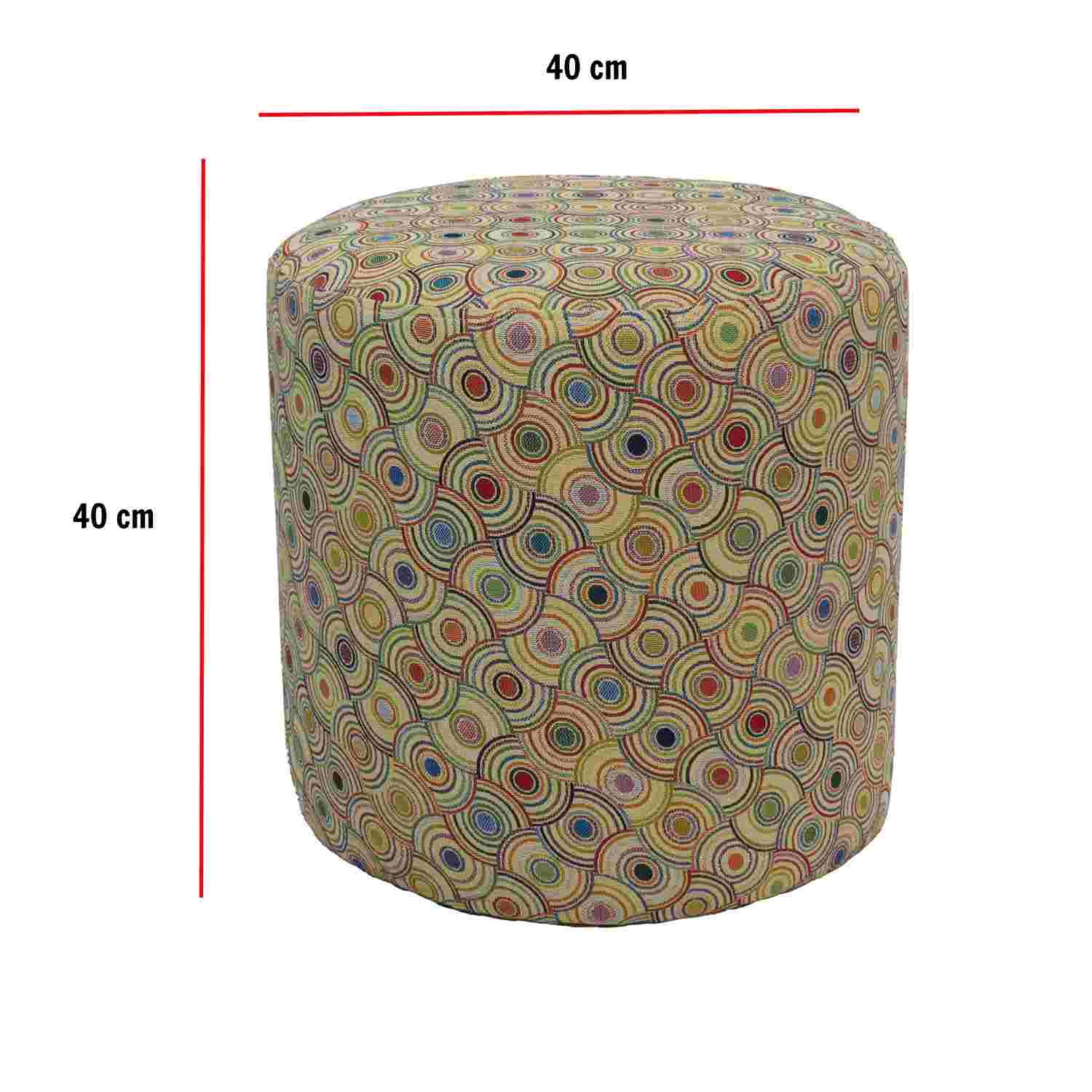 Puff Nautilus Multicolor 40 cm Redondo - Sofas y Poltronas | Bylmo