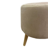 Puff Beige 40 cm Redondo - Sofas | Bylmo