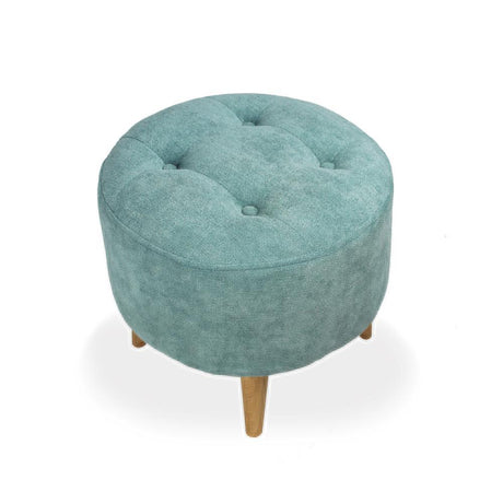 Puff Verde Menta 40x39cm De Un Puesto sin Apoya Brazos - Sillas | Bylmo
