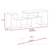 Rack de TV Extensible Beijing Caramelo 120x54.5cm Para TV Hasta 40 Pulgadas sin Cajones y con Patas - Muebles para TV | Bylmo