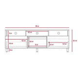 Rack Azor Siena 180 cm con Dos Cajones - Muebles para TV | Bylmo