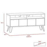 Rack Vassel Wengue 123 cm con Cuatro Puertas - Muebles para TV | Bylmo