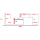 Rack de TV Extensible Beijing Blanco 160x57cm Para TV Hasta 40 Pulgadas sin Cajones y con Patas - Muebles para TV | Bylmo