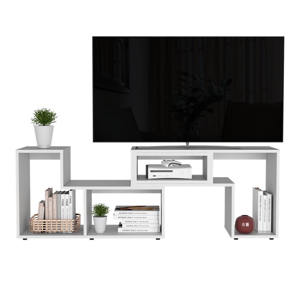 Rack Beijing Blanco 160 cm Extensible - Muebles para TV | Bylmo