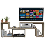 Rack Beijing Rovere y Blanco 160 cm Extensible - Muebles para TV | Bylmo