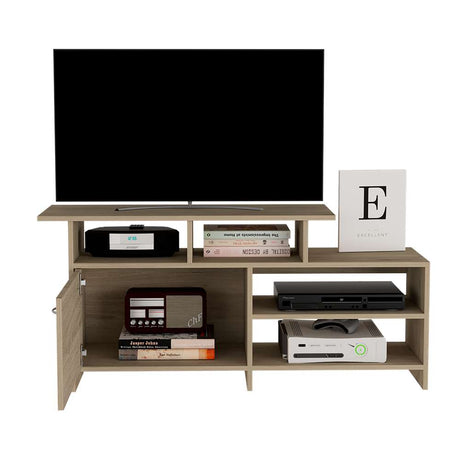 Rack de TV Lima Rovere 119x54.4cm Para TV Hasta 32 Pulgadas con Un Cajón - Muebles para TV | Bylmo