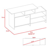 Rack de TV Lima Rovere 119x54.4cm Para TV Hasta 32 Pulgadas con Un Cajón - Muebles para TV | Bylmo