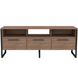Rack de TV Magnum Miel 139.5x54.9cm Para TV Hasta 60 Pulgadas con Tres Cajones y con Patas - Muebles para TV | Bylmo