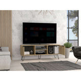 Rack Augusta Duna y Wengue 150 cm con Dos Puertas - Muebles para TV | Bylmo