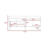Rack Circe Expreso y Lino 161 cm con Un Cajón - Muebles para TV | Bylmo