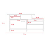 Rack de TV Lima Wengue 119x54.4cm Para TV Hasta 32 Pulgadas con Un Cajón - Muebles para TV | Bylmo