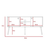 Rack Texas Bellota 140 cm con Dos Puertas - Muebles para TV | Bylmo