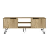 Rack de TV Augusta Duna 150 cm Para TV hasta 65 Pulgadas con Dos Puertas y Patas Metálicas - Muebles de TV | Bylmo