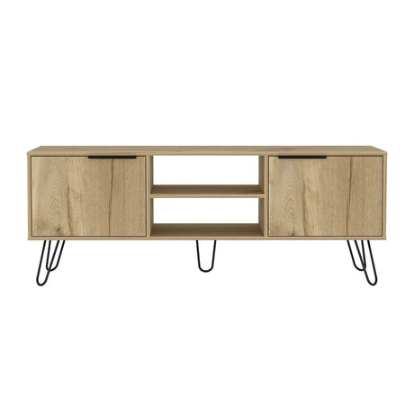 Rack de TV Augusta Duna 150 cm Para TV hasta 65 Pulgadas con Dos Puertas y Patas Metálicas - Muebles de TV | Bylmo