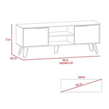 Rack de TV Augusta Duna 150 cm Para TV hasta 65 Pulgadas con Dos Puertas y Patas Metálicas - Muebles de TV | Bylmo