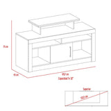 Rack Florida Wengue 129 cm con Una Puerta - Muebles para TV | Bylmo