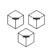 Repisa Negro 13 cm Cubo - Repisas y Percheros | Bylmo