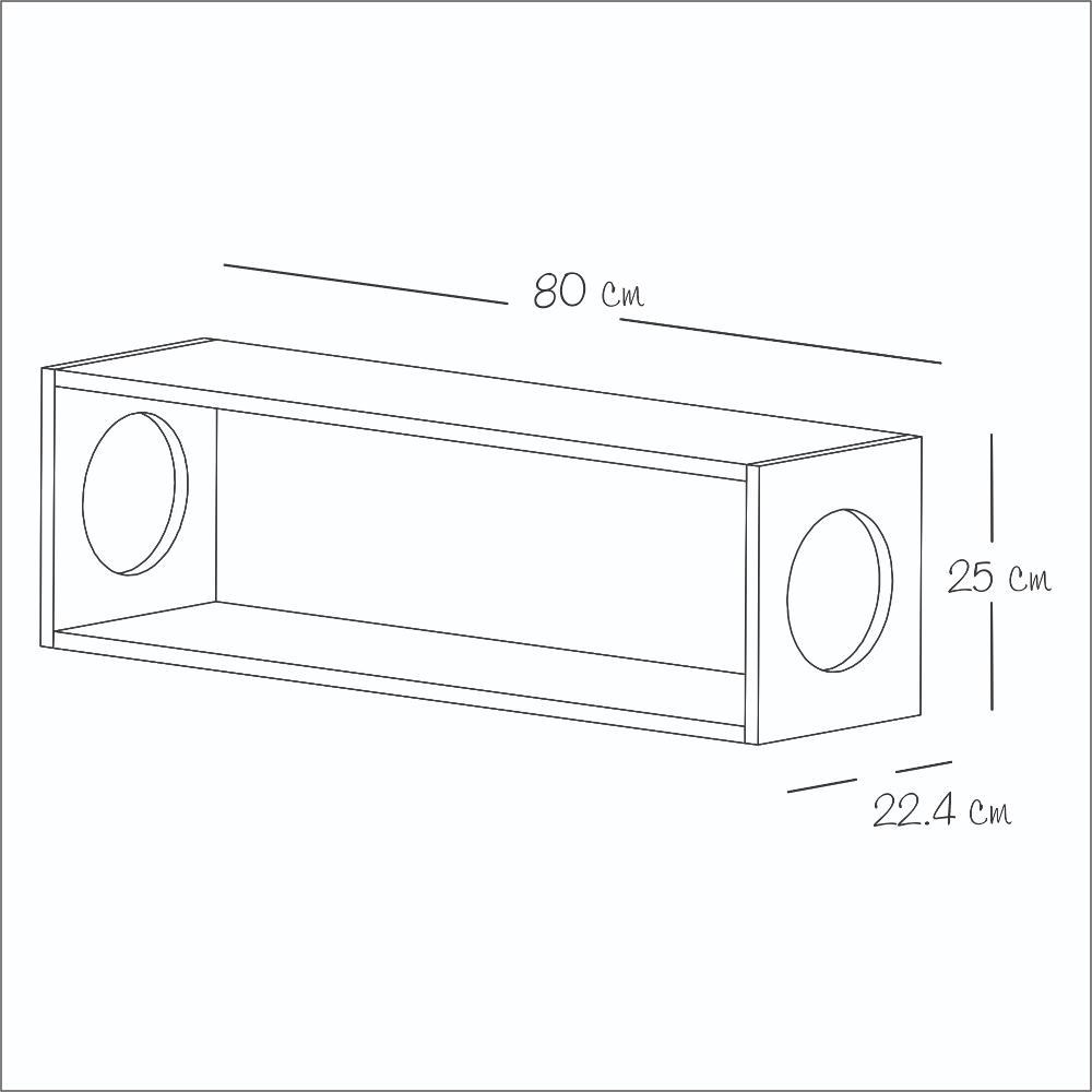Repisa Alaska Pino 83 cm Para Gatos - Repisas y Percheros | Bylmo