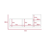 Repisa Newport Duna 122x41cm Rectangular con Dos Entrepaños - Repisas y Percheros | Bylmo