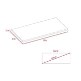 Caja Entrepaños organizadores x 6 ceniza 59x1.5cm Rectangular con Un Entrepaño - Repisas y Percheros | Bylmo