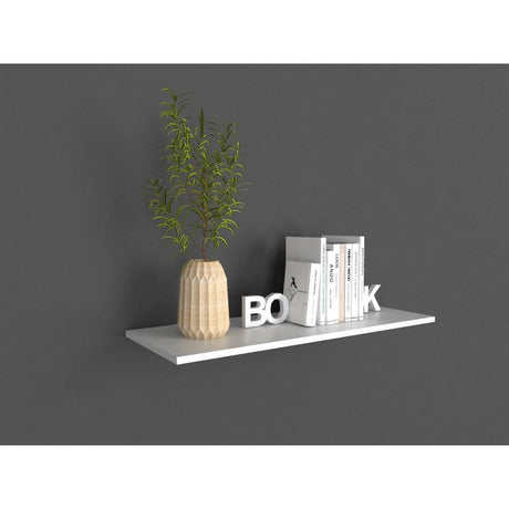Caja Entrepaños organizadores x 6 blanco 80x1.5cm Rectangular con Un Entrepaño - Repisas y Percheros | Bylmo