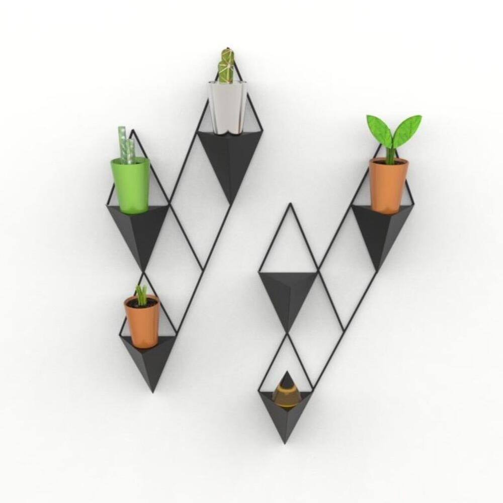 Set de 2 Repisas Orión Negro 14 cm - Repisas y Percheros | Bylmo