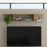 Set de 2 Repisas Union Noce 78x27cm Rectangular con Dos Entrepaños - Repisas y Percheros | Bylmo
