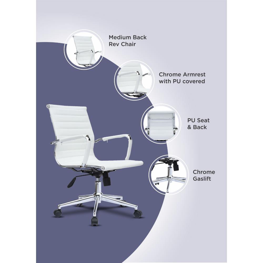 Silla Axel Blanco 50 cm - Sillas | Bylmo