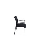 Silla Nápoles Negro 46 cm con Brazos - Sillas | Bylmo