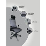 Silla Livia Negro y Gris 66 cm - Sillas | Bylmo