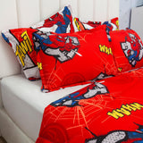 Cubrelecho Acolchado Infantil Rojo para Cama Doble 140 X 190 Cm Doble Faz de Spiderman - Otros textiles | Bylmo