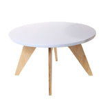 Sala Chaise Long Gris 163 cm con Sofá, Mesa de TV Blanca, Mesa de Centro Blanca y Puff Gris - Combos Sala | Bylmo