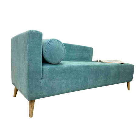 Sala Chaise Long Verde Menta 163 cm con Sofá, Banqueta Baúl y Puff - Combos Sala | Bylmo