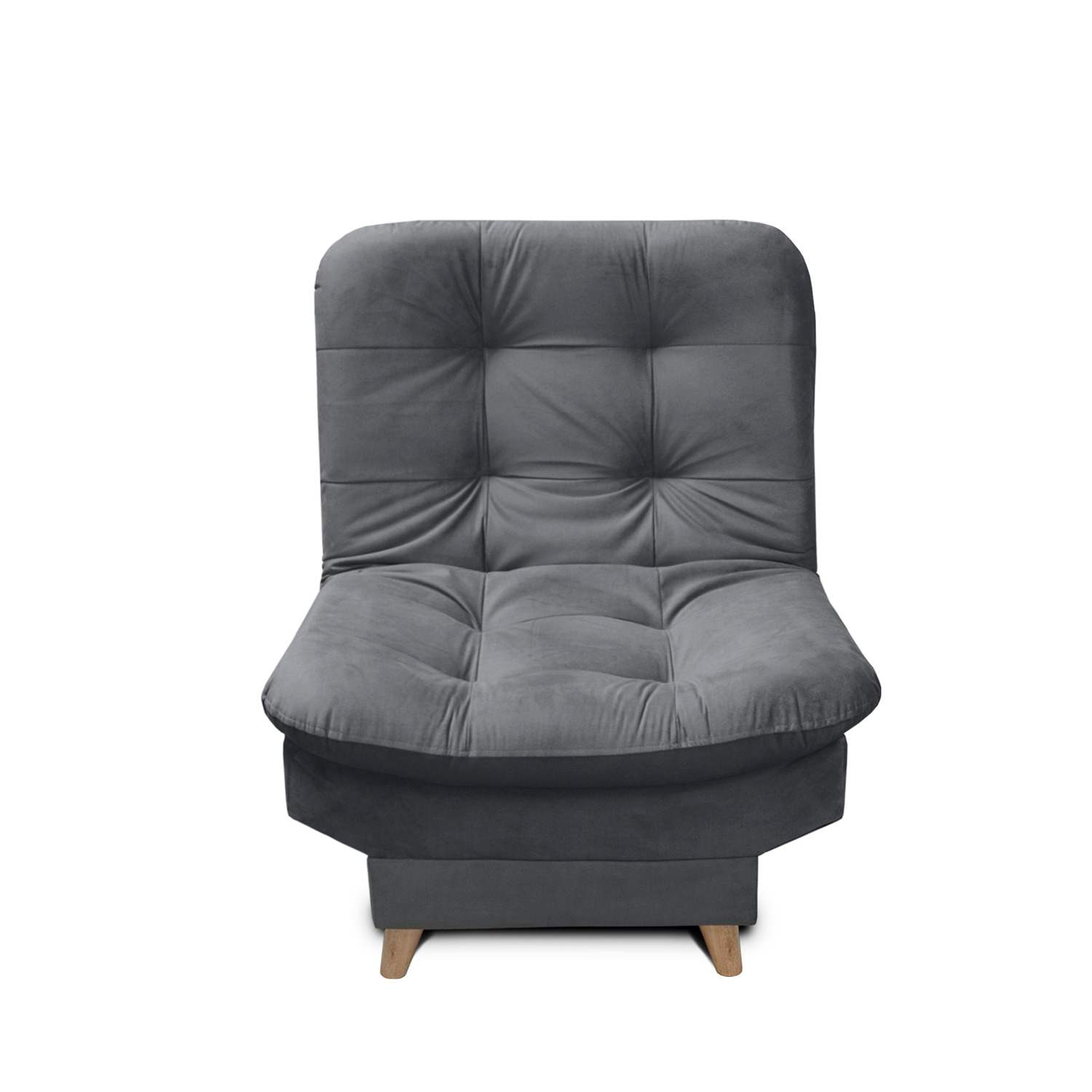 Sala Clic Clac Fendik Gris 210 cm con Sofá de 3 Puestos, 2 Poltronas Reclinables y Cojines Decorativos - Combos Sala | Bylmo