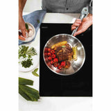 Sarten Professional Acero Inoxidable 26 cm de Acero Inoxidable Fondo Triple con Mango Acero - Ollas y Sartenes | Bylmo