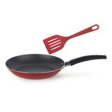 Sarten Aspiración Rojo 20x6cm con Mango de Baquelita y con Revestimiento Antiadherente - Ollas y Sartenes | Bylmo