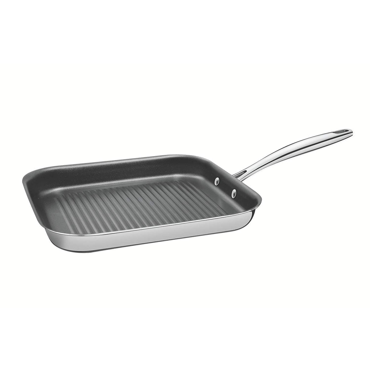 Sarten Plancha Grano Gris 28x8cm con Mango de Acero Inoxidable y con Revestimiento Antiadherente - Ollas y Sartenes | Bylmo