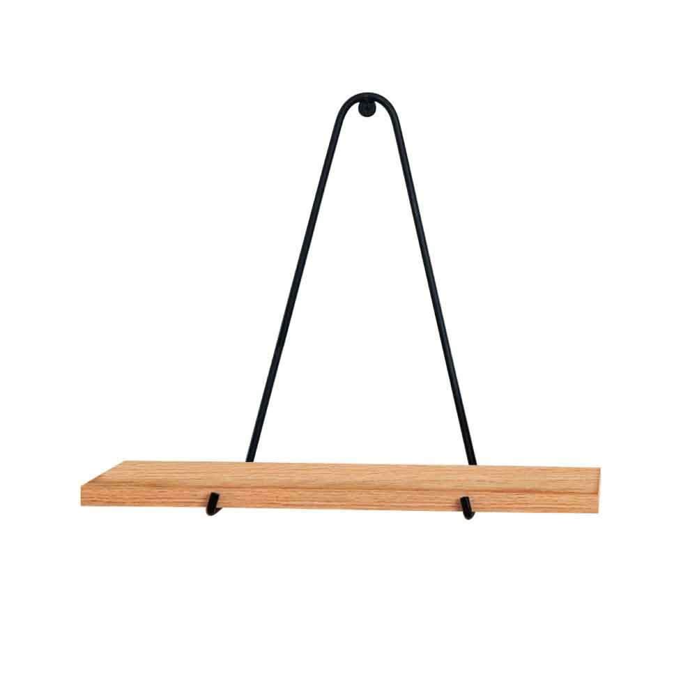 Set de 2 Repisas Plum Pino y Negro 40 cm - Repisas y Percheros | Bylmo