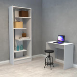 Combo Escritorio y Biblioteca Tomy Like Blanco 80 cm Minimalista - Escritorios y Archivadores | Bylmo