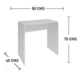 Combo Escritorio y Biblioteca Tomy Like Blanco 80 cm Minimalista - Escritorios y Archivadores | Bylmo