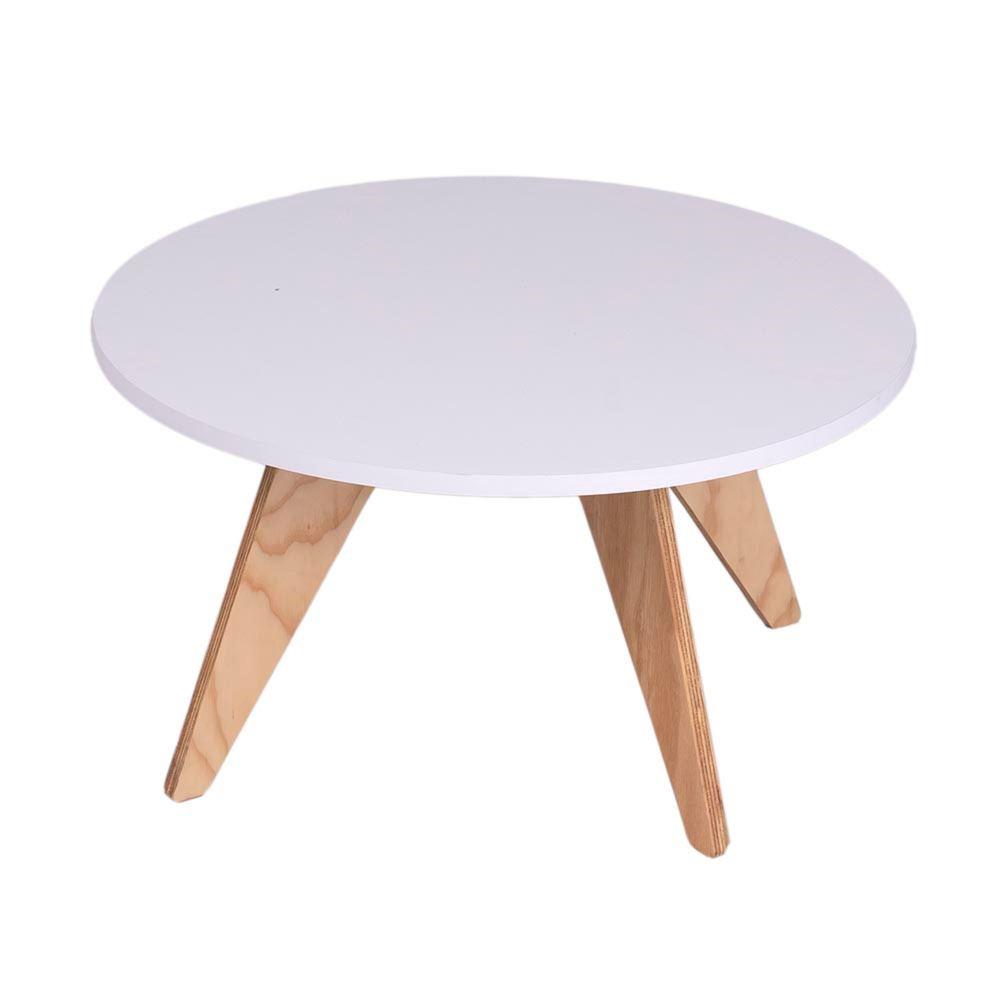 Combo Mesa y Perchero Pino y Blanco 60 cm - Mesas | Bylmo