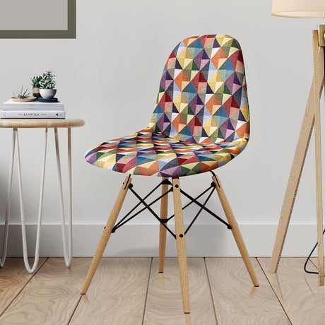 Set x 4 Sillas Aimes Multicolor 46x83cm Asiento Cuadrado con Espaldar - Sillas | Bylmo