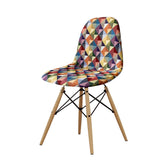 Set x 4 Sillas Aimes Multicolor 46x83cm Asiento Cuadrado con Espaldar - Sillas | Bylmo
