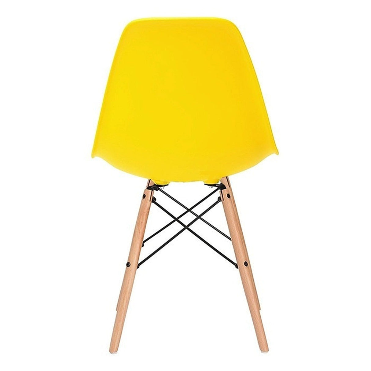 Set x 2 Sillas DKR Amarillo 47x81cm Asiento Cuadrado con Espaldar - Sillas y Butacos | Bylmo