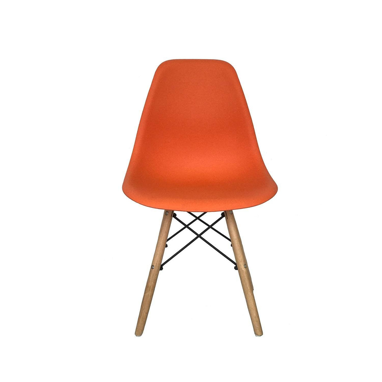 Set x 2 Sillas DKR Naranja 47x81cm Asiento Cuadrado con Espaldar - Sillas y Butacos | Bylmo