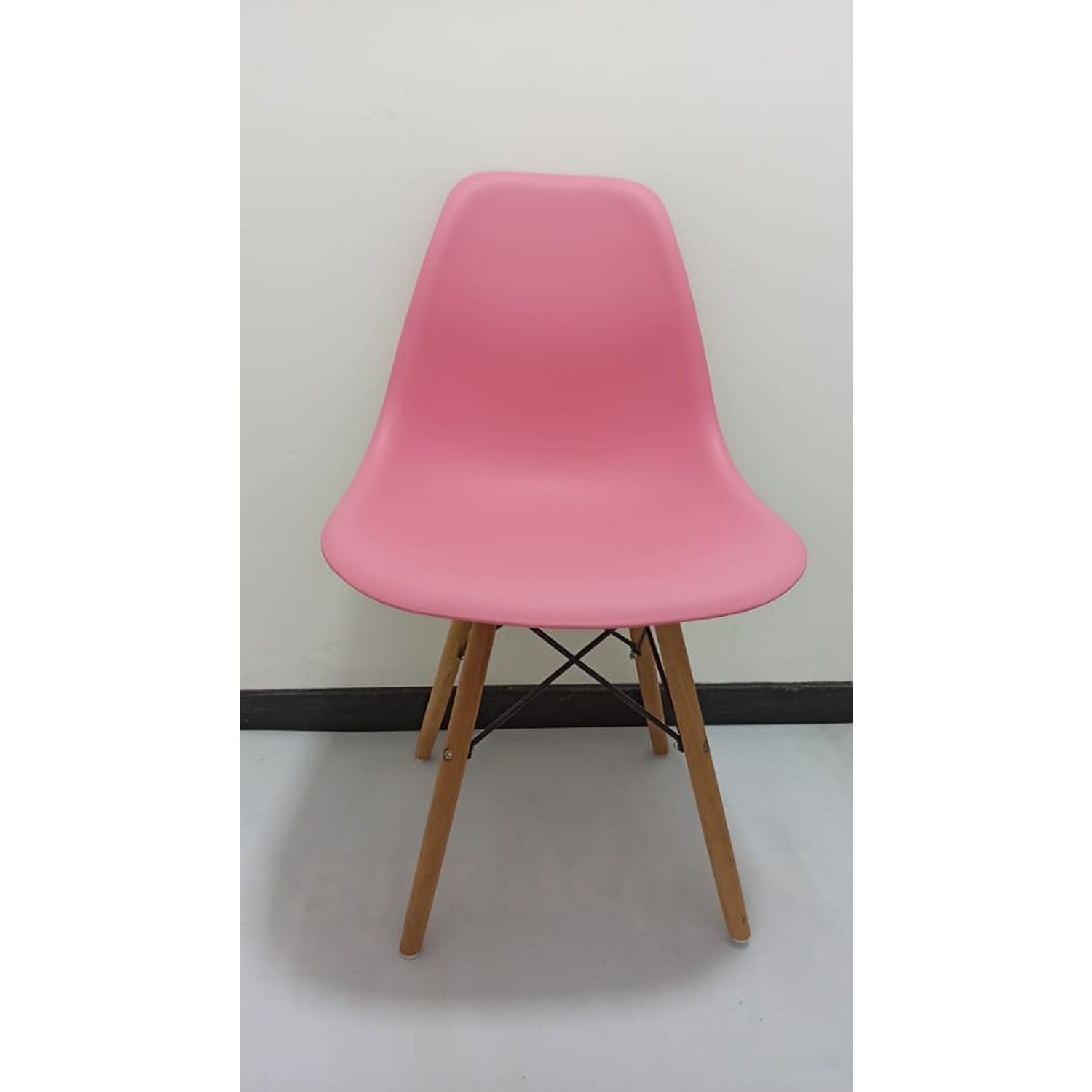 Set x 2 Sillas DKR Rosado 47x81cm Asiento Cuadrado con Espaldar - Sillas y Butacos | Bylmo