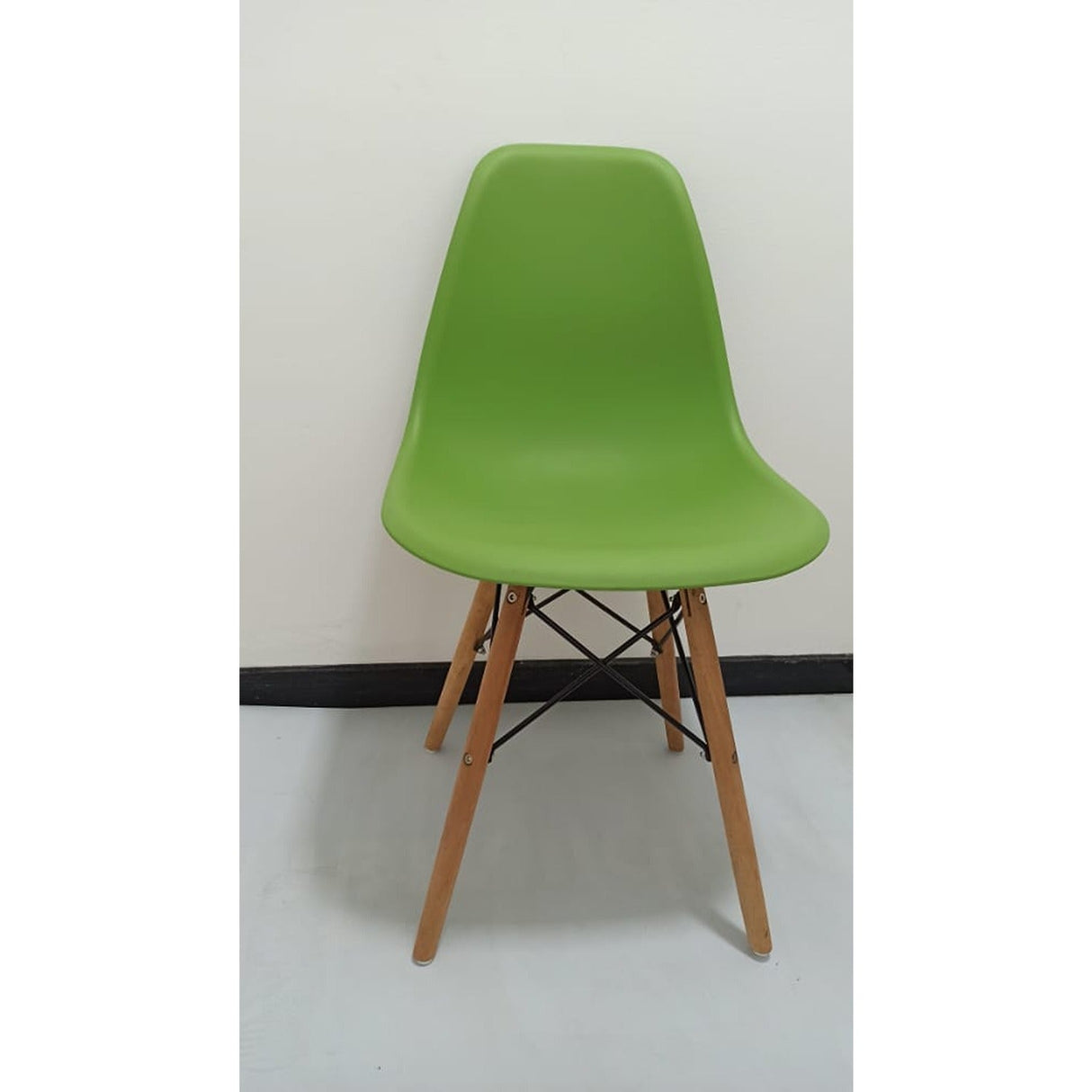 Set x 2 Sillas DKR Verde 47x81cm Asiento Cuadrado con Espaldar - Sillas y Butacos | Bylmo