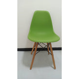 Set x 2 Sillas DKR Verde 47x81cm Asiento Cuadrado con Espaldar - Sillas y Butacos | Bylmo