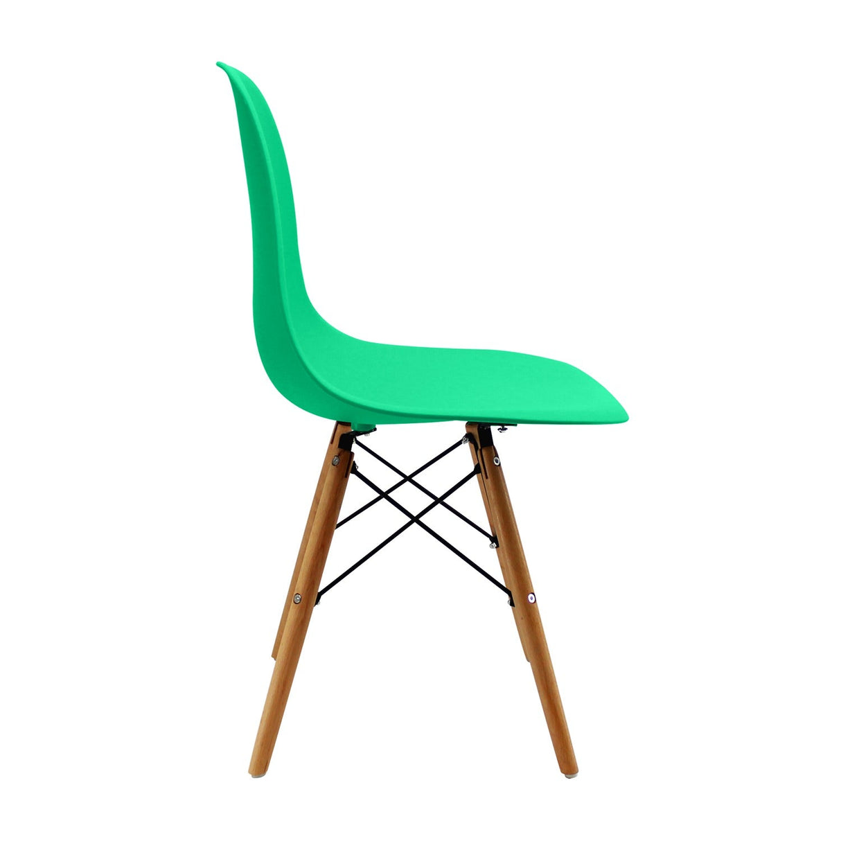 Set x 2 Sillas DKR Verde menta 47x81cm Asiento Cuadrado con Espaldar - Sillas y Butacos | Bylmo